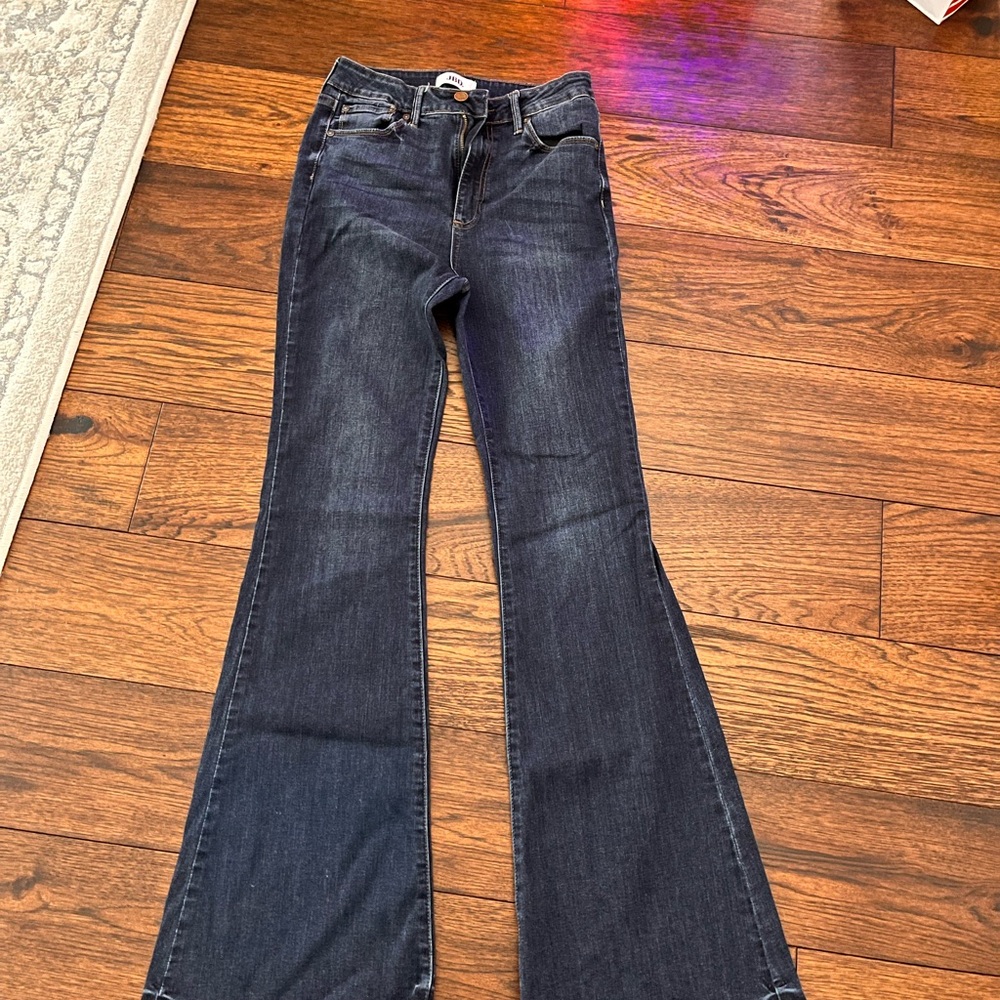 Just Black Women's Flare Jeans in Dark Blue